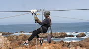 The Mossel Bay zipline spans approximately 1100 meters in length. 