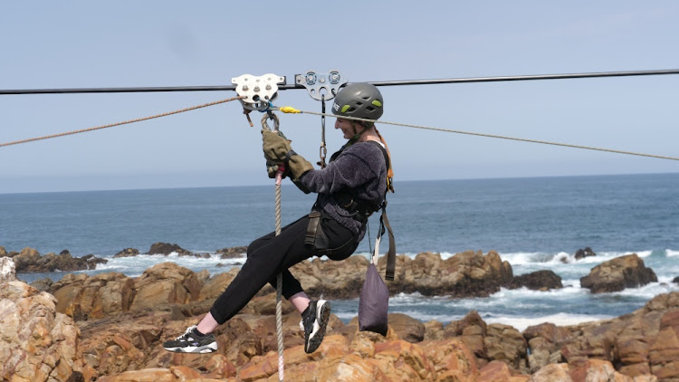 The Mossel Bay zipline spans approximately 1100 meters in length.