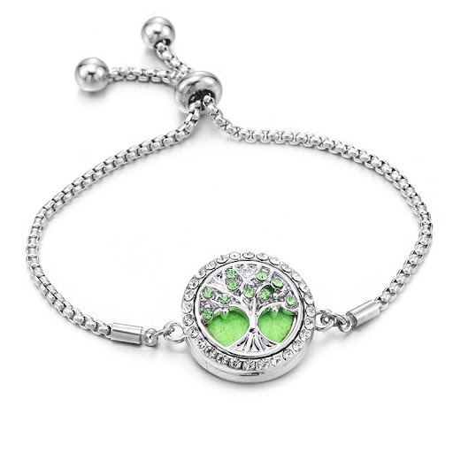 Title 5, Color Rhinester Tree Of Life Bracelet Stainless...