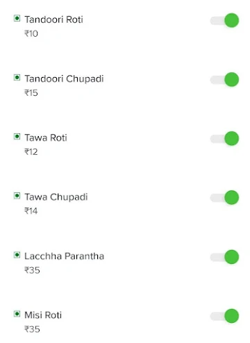 Tiwari Vaishnav Bhojnalya menu 