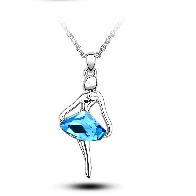 Dansende Meisje Kristal Ketting & Oorbellen Set. Schitterende sieraden voor dansavonden en feesten. Een perfect cadeau dat charme uitstraalt en betovert.