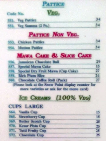 Cafe Gulshan menu 