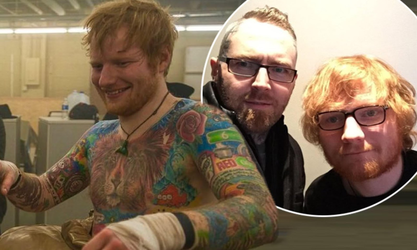 Ed Sheeran's tattoo artist claims his body art is 'S**T'. | Daily Mail  Online