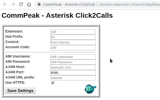 CommPeak - Asterisk Click2Call