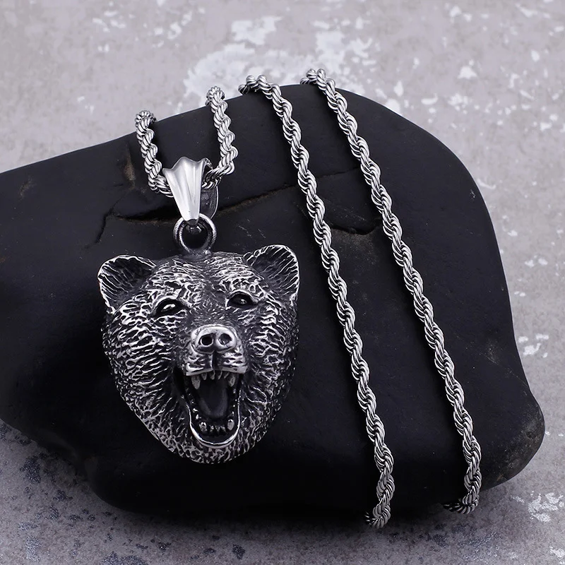 Heren metalen hanger ketting van hoge kwaliteit Rock party punk sieraden. Een stoere en duurzame accessoire voor een edgy uitstraling.