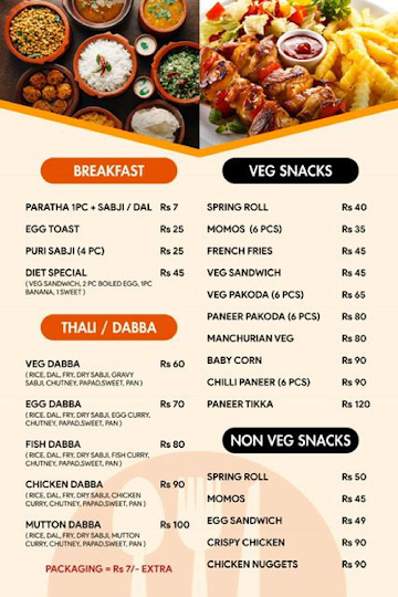 Hashtagz India menu 