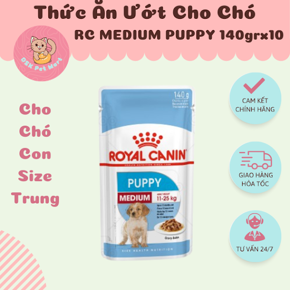 Royal Canin Medium Puppy Wet - Thức Ăn Ướt Cho Chó Con Giống Vừa