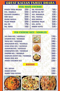 Great Kalyan Dhaba menu 3