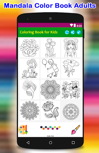 Mandala Color Book Adults  Coloring Book for Kids