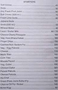 Sai Pranay Family Restaurant menu 2