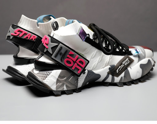 Title 4, Color block socks and shoes for a vibrant and m...