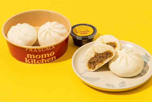 Steamed Chicken Keema Baos (2pcs)