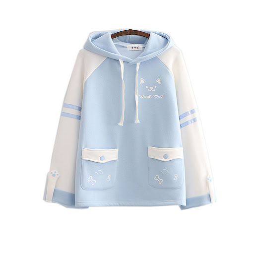 Title 4, College style long-sleeved hooded jacket provid...