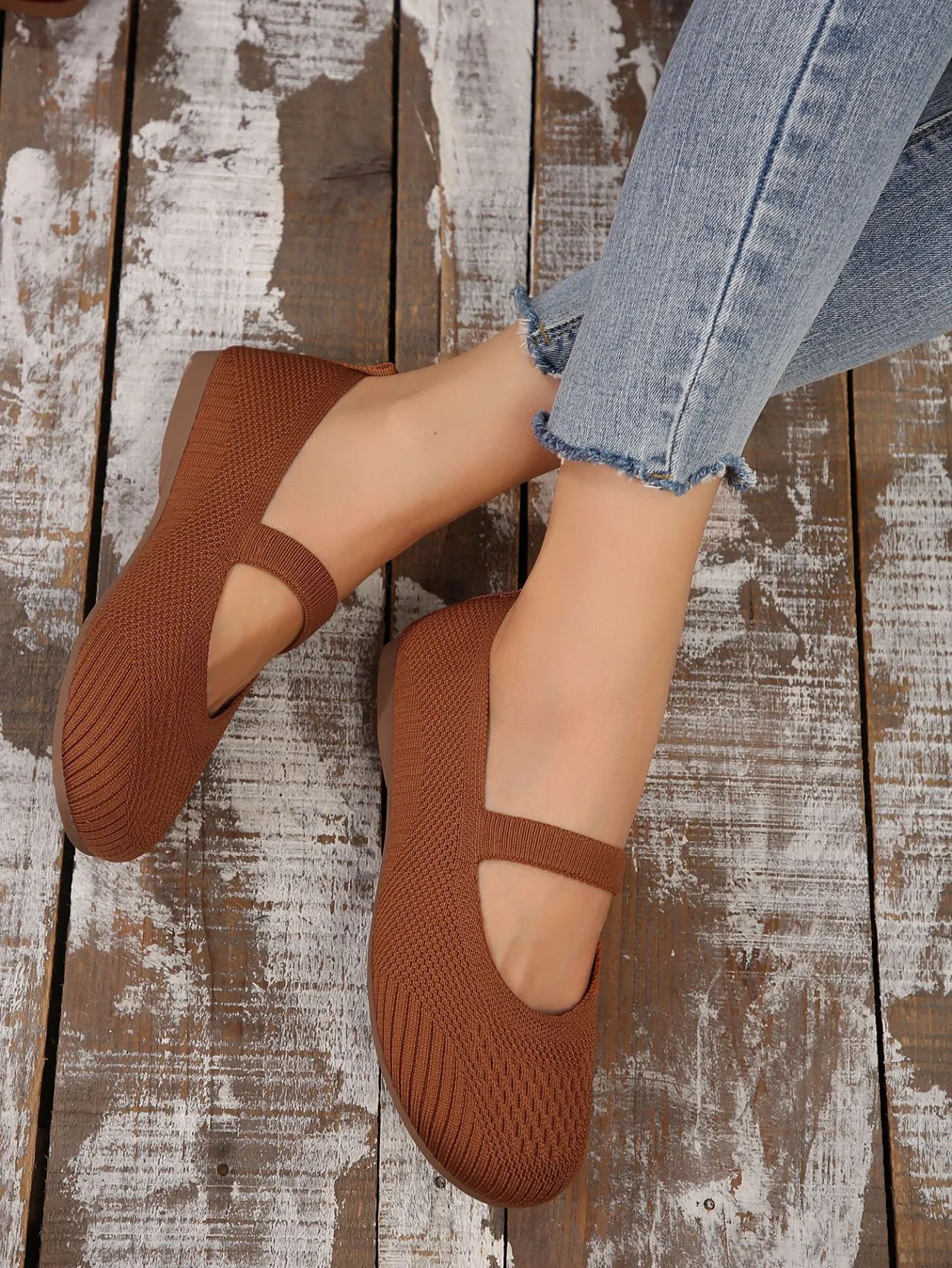 Title 16, Sapatos Femininos Flats Plus Size, Sola Plana, ...