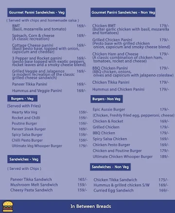 La Crosta Vashi menu 