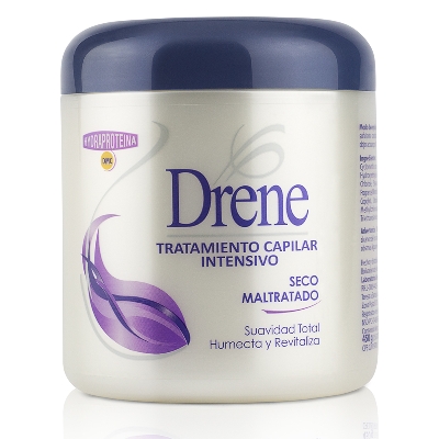 //Bano De Crema Drene Cabello Seco/Maltratado 450G  
