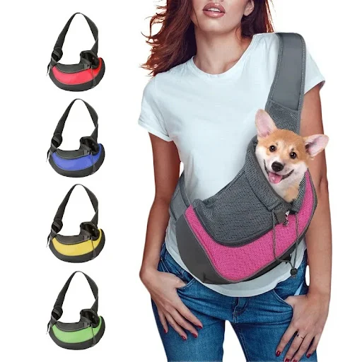 Dog Bag Pet Puppy Carrier S/L Outdoor Travel Dog Shoulder Bag Mesh Oxford Single Comfort Sling Handbag Tote Pouch