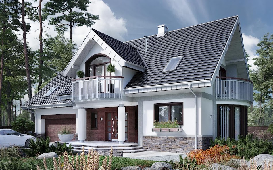 Wizualizacja 1 domu Heliodor As