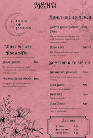 House Of Jamoon menu 1