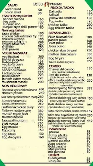 Taste Of Punjab menu 1