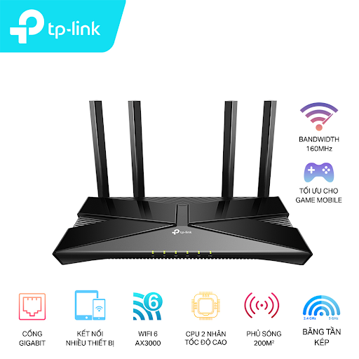 Router Wifi 6 Tp-Link Archer Ax53 | Chính Hãng | Phong Vũ