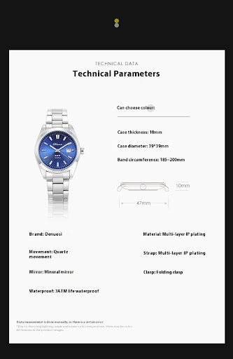 Title 1, Classic Waterproof Watch Steel Belt Calendar. E...