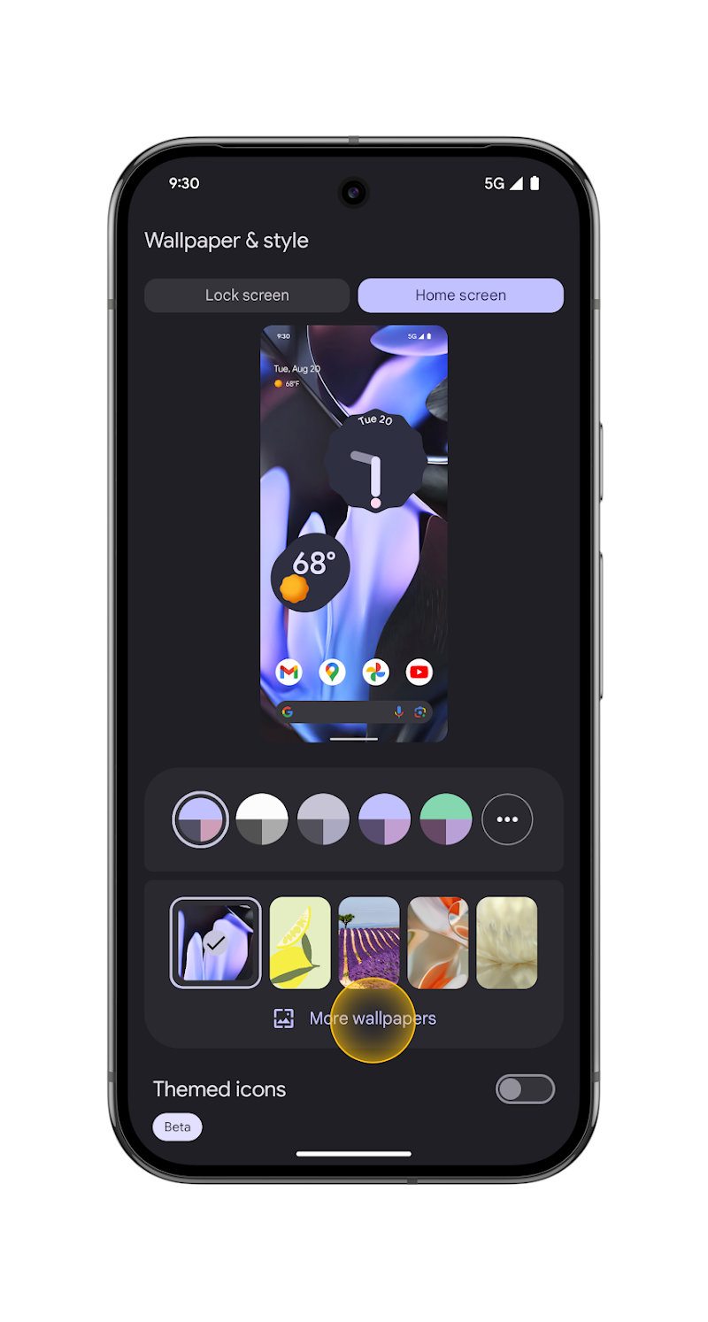 Create custom wallpapers Step 2