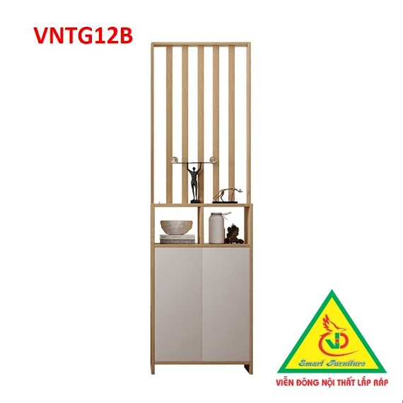 Tủ Trang Trí Kiêm Vách Ngăn Phòng Vntg12_ Nội Thất Lắp Ráp Viendong Adv