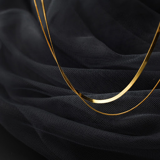 Title 2, Snake Bones Chain Double-layer Necklace. Elevat...