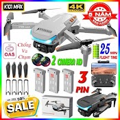 [ Chính Hãng ] Fly Cam, Drone K101 Max, Play Cam Pin Trâu Sóng Khỏe Độ Bền Cao Bay Xé Gió
