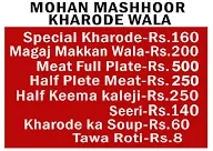 Mohan Mashoor Kharode wala menu 1
