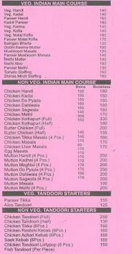 SK Harish Restaurant menu 2