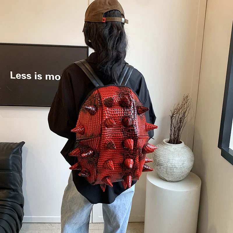 Cool Fried Street Hedgehog Casual Rugzak, ideaal voor dagelijks gebruik. Uniek design, comfortabel en perfect om je spullen mee te nemen.