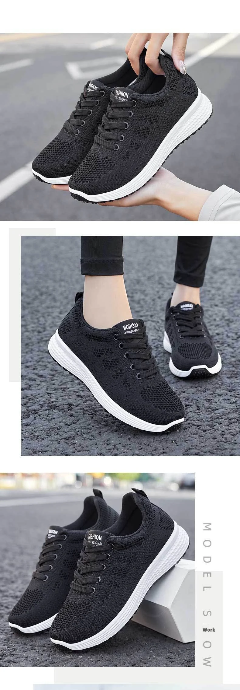 Title 7, Dames Sneakers Herfst Ademend Casual Loopschoen...