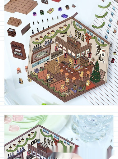 Title 10, Mori Travel 3D Storage Landscape Sticker Cottag...