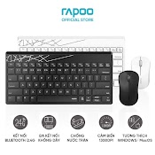 Bộ Bàn Phím Chuột Không Dây Rapoo 8000M Kết Nối Đa Thiết Bị (Bluetooth 3.0/4.0/Usb)