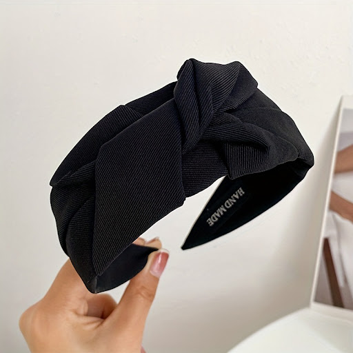 Title 5, French Retro Fabric Crossed Headband Elevate yo...