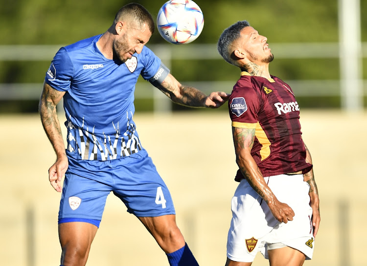 Daniel Cardoso of Sekhukhune United FC during the DStv Premiership match between Stellenbosch FC and Sekhukhune United at Danie Craven Stadium on January 14, 2023 in Stellenbosch, South Africa.