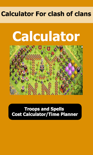 Calculator For clash of clans