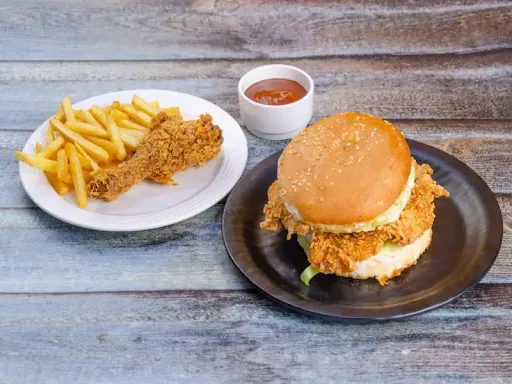 Burger & Crispy Chicken Combo