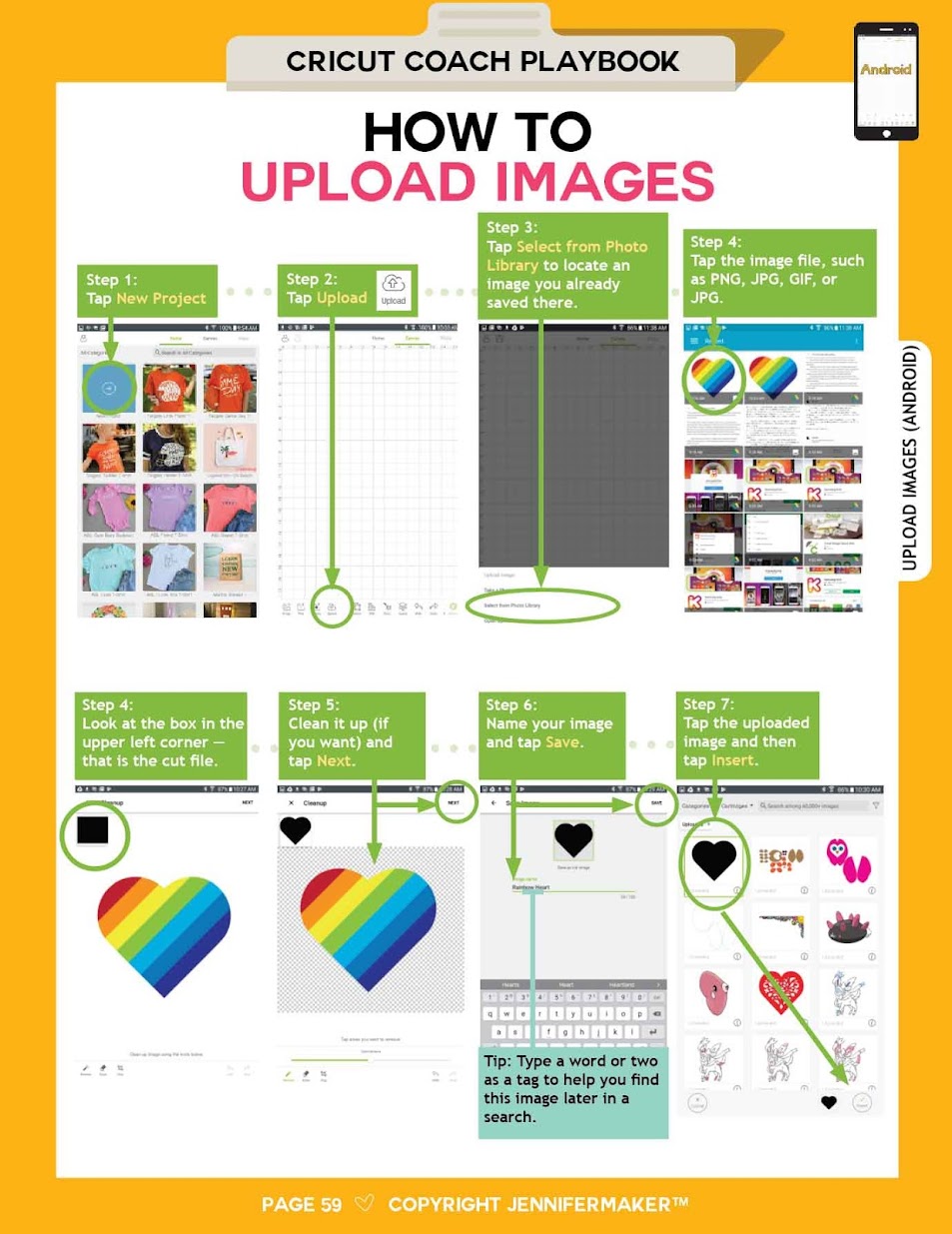 Cricut Coach Playbook: Quick and Easy One-Page Diagrams for Popular Tasks  in Cricut Design Space