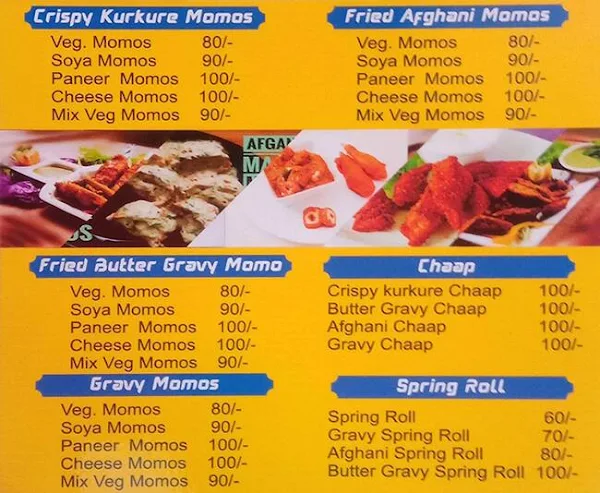 Vaibhav Snacks Point menu 