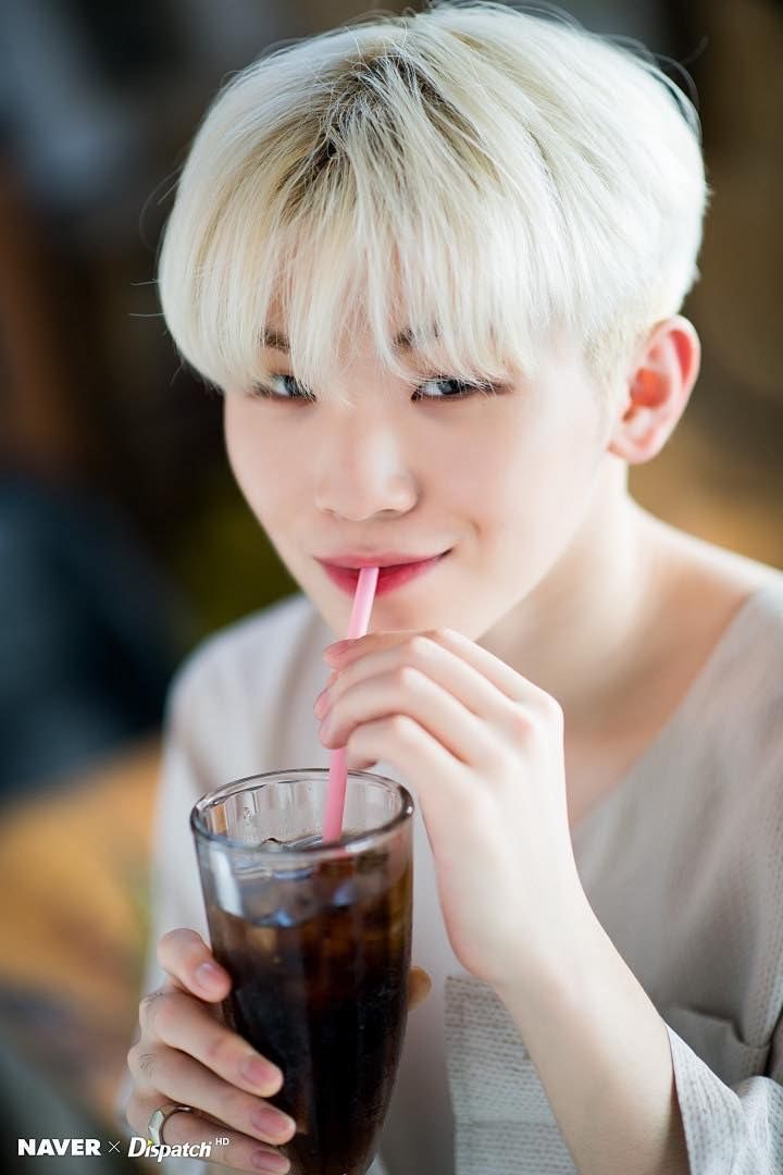 seventeen woozi drinking