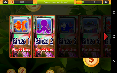 Android application Ocean Vessel Bingo Slots screenshort