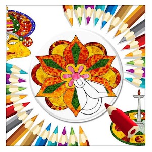 Download Onam Greetings Pookalam Colouring-Filling For PC Windows and Mac