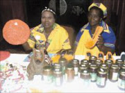 PROUD LIMPOPO: Lilian Sebola and Megina Thoka from Mohalo Textile exhibited their products during Sowetan Womens Club held in Polokwane's Meropa Casino. Pic. Edward Maahlamela. © Sowetan.