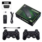 Hdmi Stick Game Stick Hdmi 3000+/10000+ Trò Chơi Hỗ Trợ 4K - 2 Tay Cầm Không Dây Tùy Chọn Phiên Bản