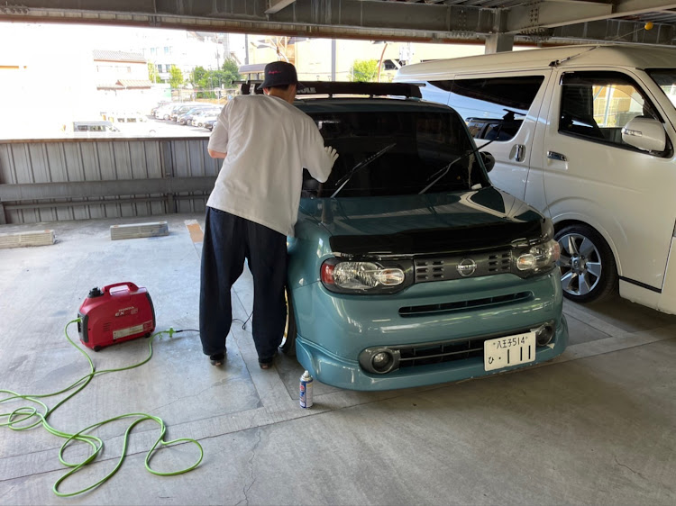 キューブの暑い、、暑いぞおおお！！・DIY・熱中症に気をつけて!!・USDM・BBQに関するカスタム事例の投稿画像5枚目