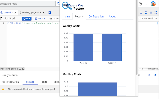 BigQuery Cost Tracker