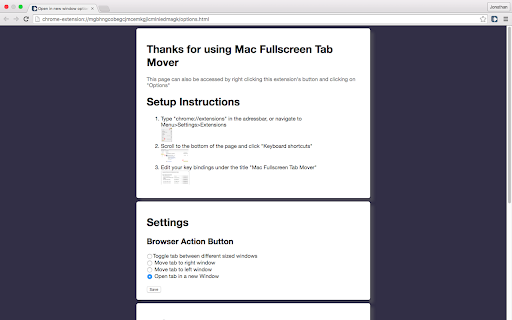 Mac Fullscreen Tab Mover